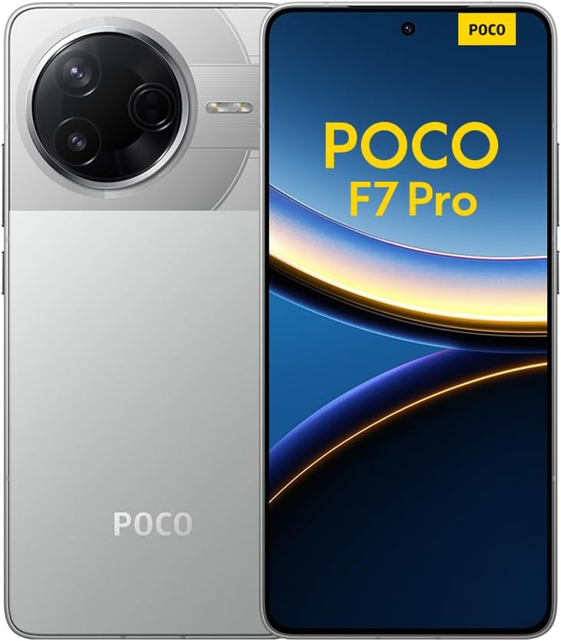 Xiaomi Poco F7 Pro Smartphone, 12+256, Black, 6000Mah Battery, 90W Hypercharge, Hyperai(No Power Adapter Included)