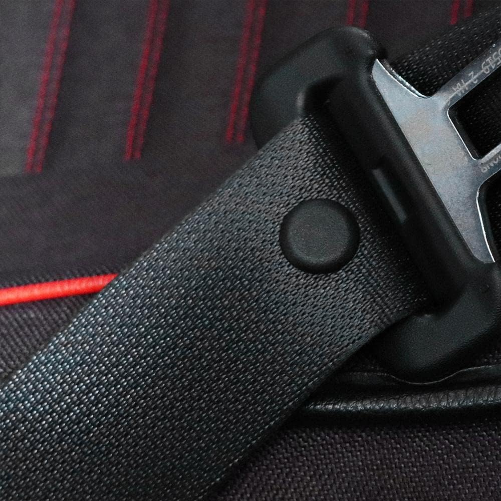 Gofidin 20 Pack Seat Belt Button Stop, Clips Fastener Car Adjuster Buckle Stud Rivet Holder Seatbelt Retainer Universal(Black) image number 1