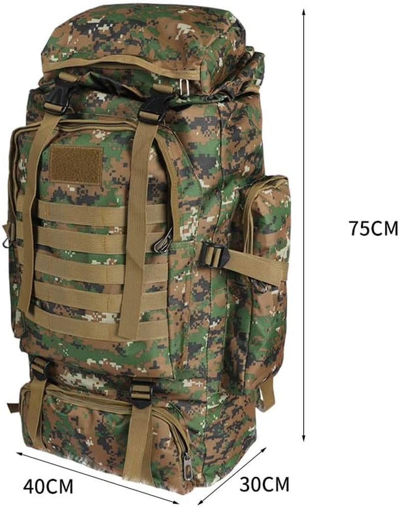 Slimbridge Rucksack Hiking Camping Outdoor Trek Military Tactical Backpack, Green, 80 Litre Capacity image number 1