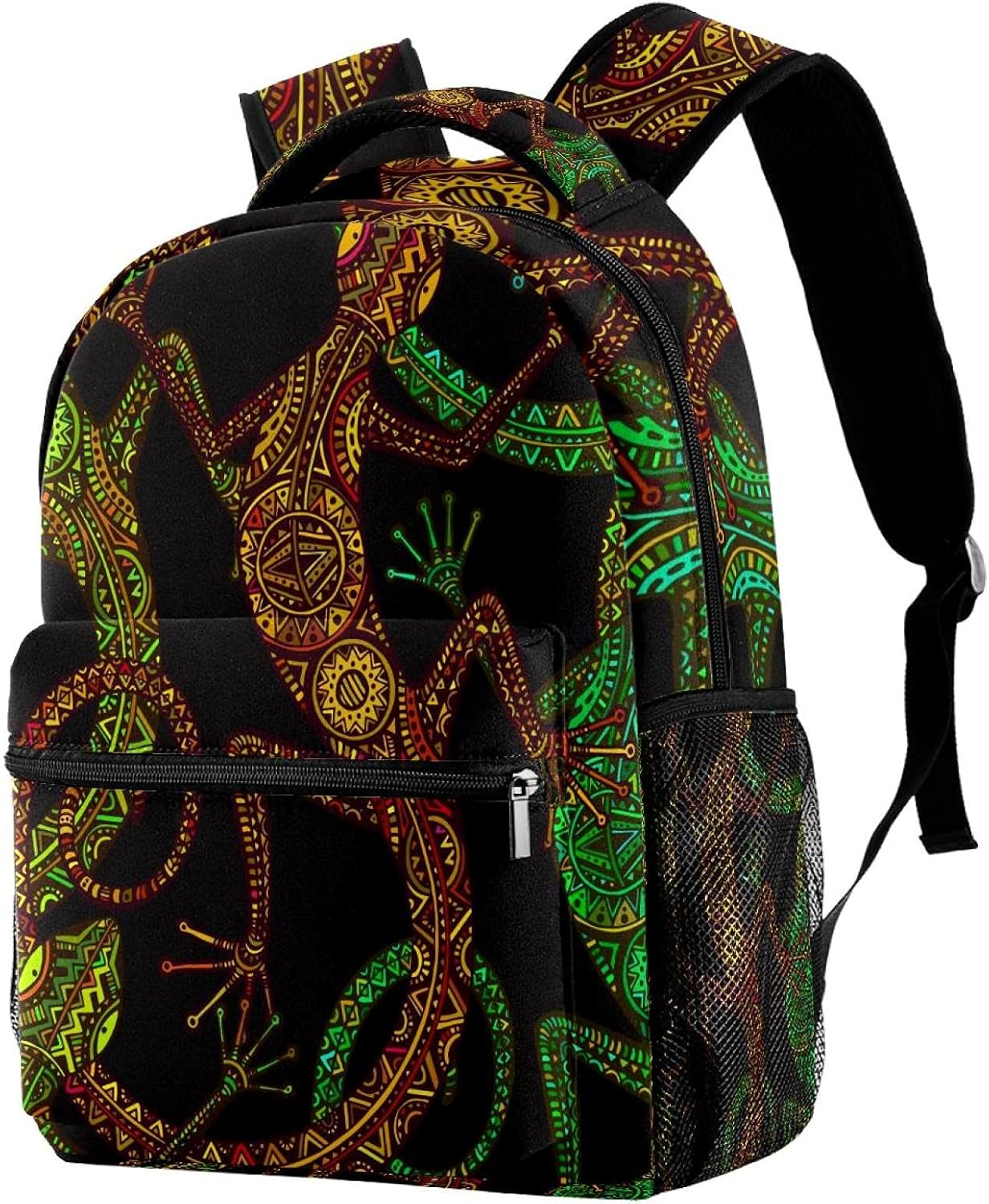 Lizard Skin Pattern Backpack Students Shoulder Bags Travel Bag College School Tote Backpacks image number 4
