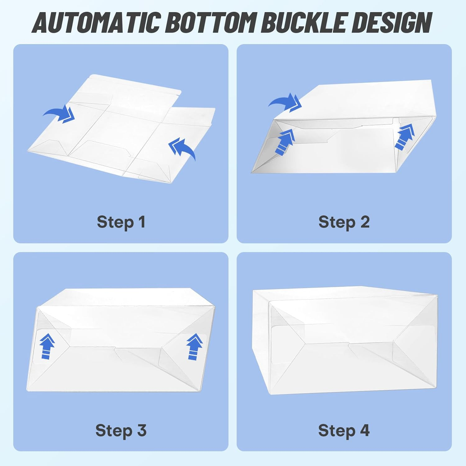 5 Pack Clear PKMN ETB Protector Case, PKMN Elite Trainer Box Protector, PET Plastic Display Box Protector for Collectors Gifts Elite Trainer Boxes - 0.5Mm Thick (Pack of 5) image number 4