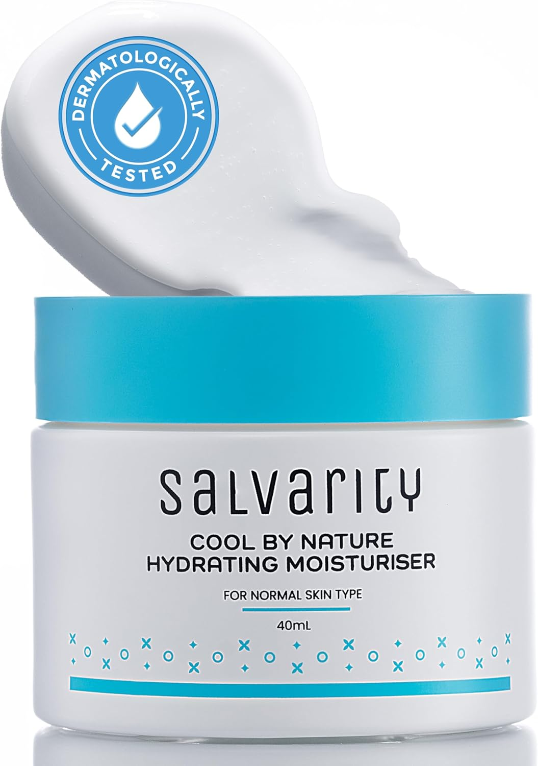 Salvarity Hydrating Face Moisturiser with 5% Niacinamide, Hyaluronic Acid Helps Restore Moisture, Smooth Dryness & Strengthen Barrier for Dry & Sensitive Skin, Lightweight Non-Greasy Cream - 40 Ml image number 5