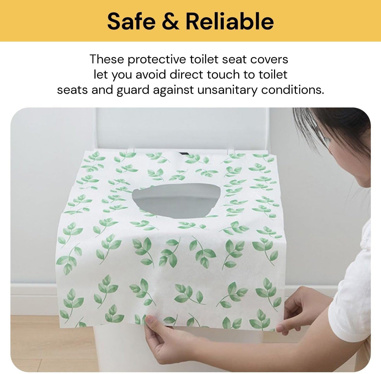 Spendeal 20 Pack Toilet Seat Cover Disposable - Waterproof, Ideal for Kids and Adults &ndash; Extra Large, Individually Wrapped for Travel, Toddlers Potty in Public Restrooms (60 * 40Cm) image number 6