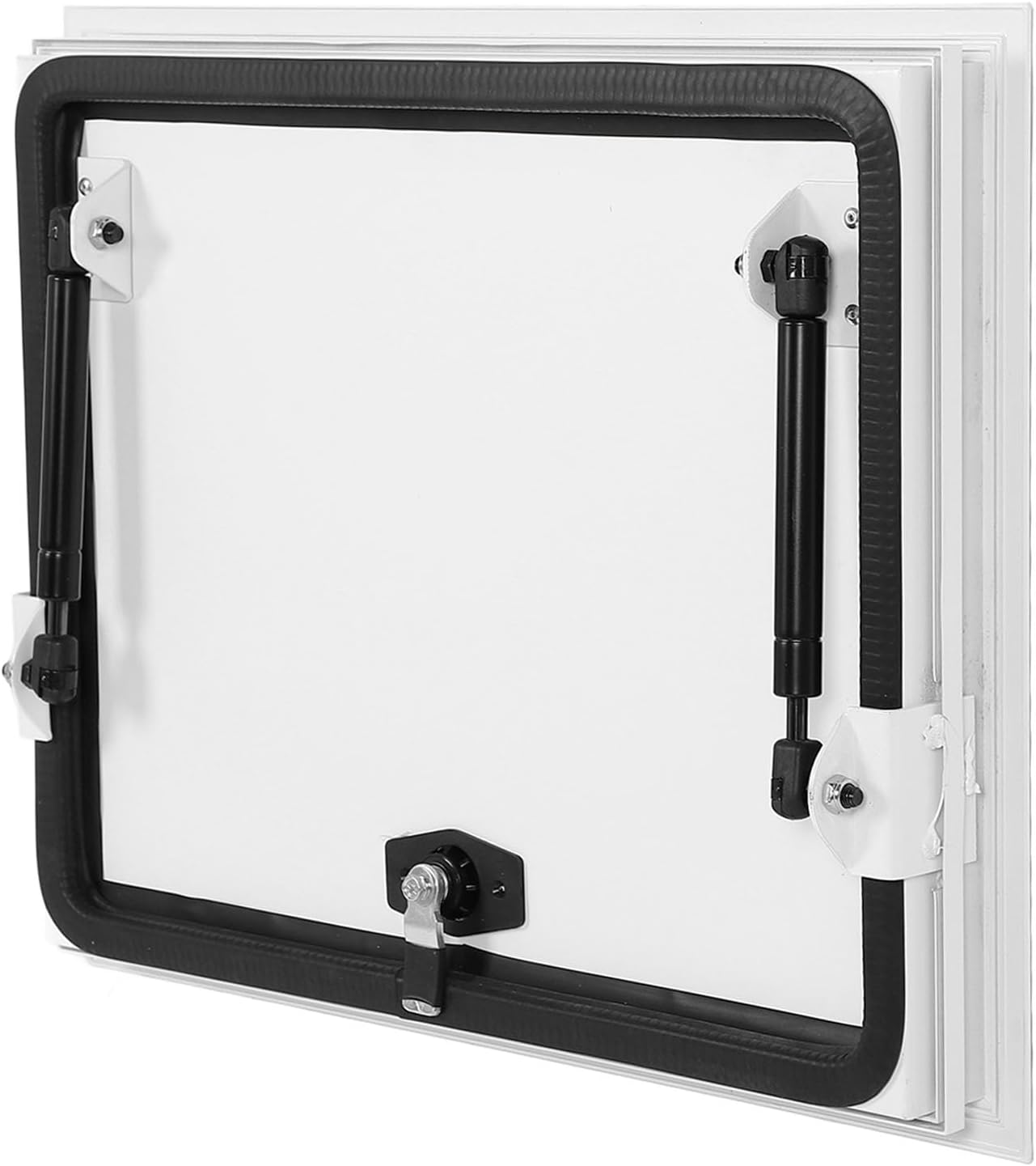 TOPINCN RV Storage Hatch Door for Caravan, Aluminum Alloy Square RV Baggage Door with Lock Support Rod, Waterproof and Corrosion Resistant Compartment Fit for Access Storage image number 2