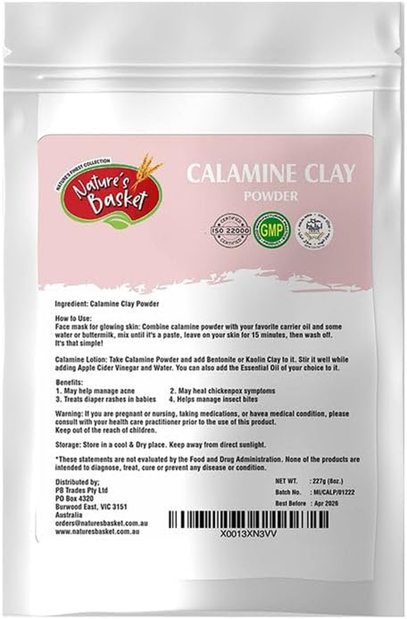 Nature'S Basket Calamine Clay Powder - 227 Grams image number 1