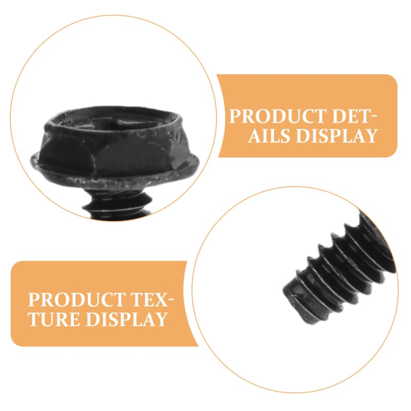 ARTIBETTER Pci Slot Screws for Computer Case Fastening 100 Pcs Metal PSU Replacement Screws with Textured Head for Easy Grip and Quick Installation