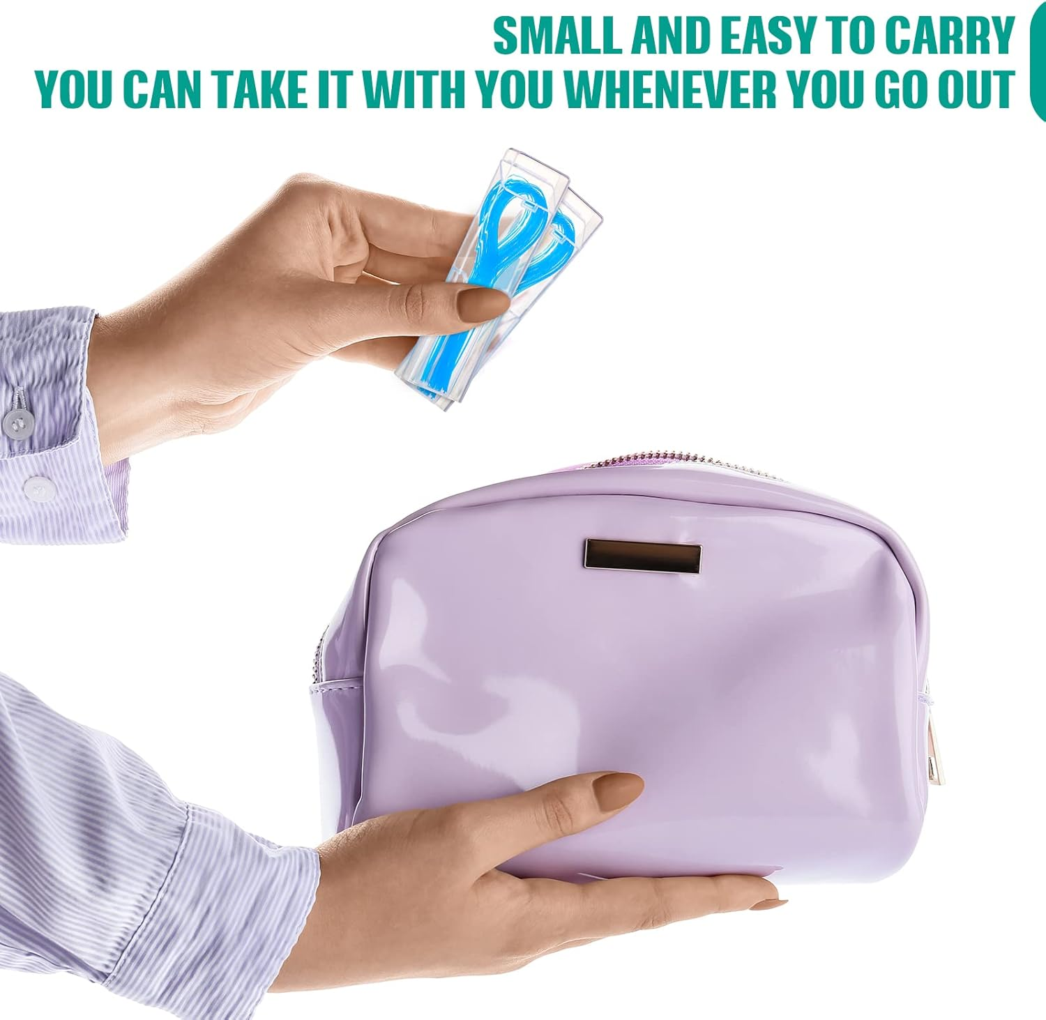 1000 Pcs Floss Threaders for Braces, Bridges, and Implants Dental Threader, Multifunctional Nylon Loop Design for Your Teeth, Pack of 20 (Blue) image number 1