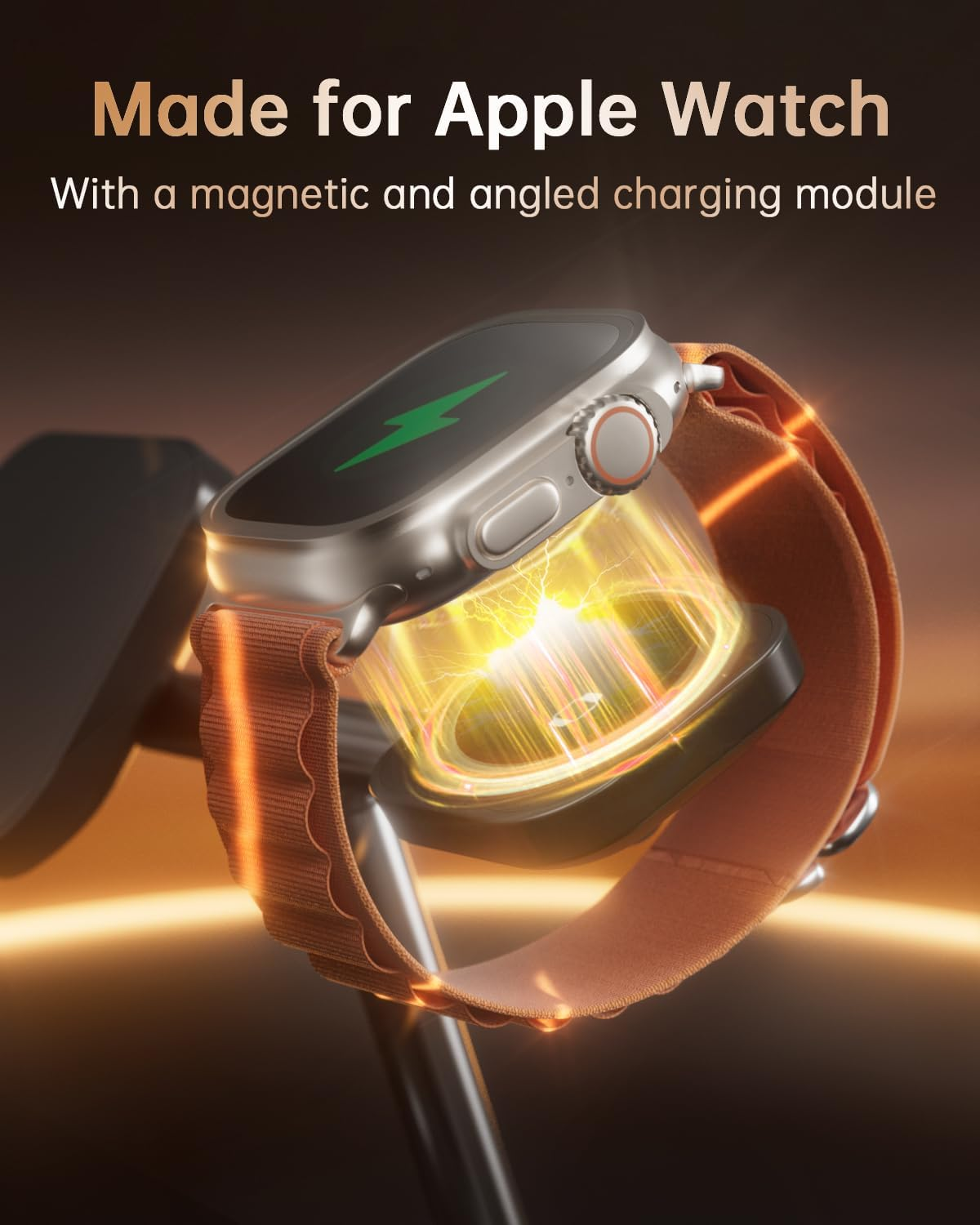 HEYMIX 3-In-1 Magsafe Wireless Charger, Fast Wireless Phone Charging Dock Compatible with Apple, Magnetic Wireless Charging Stand Compatible with Iphone 15/14/13/12, Iwatch 8/7/SE/6/5, Airpods Pro image number 6