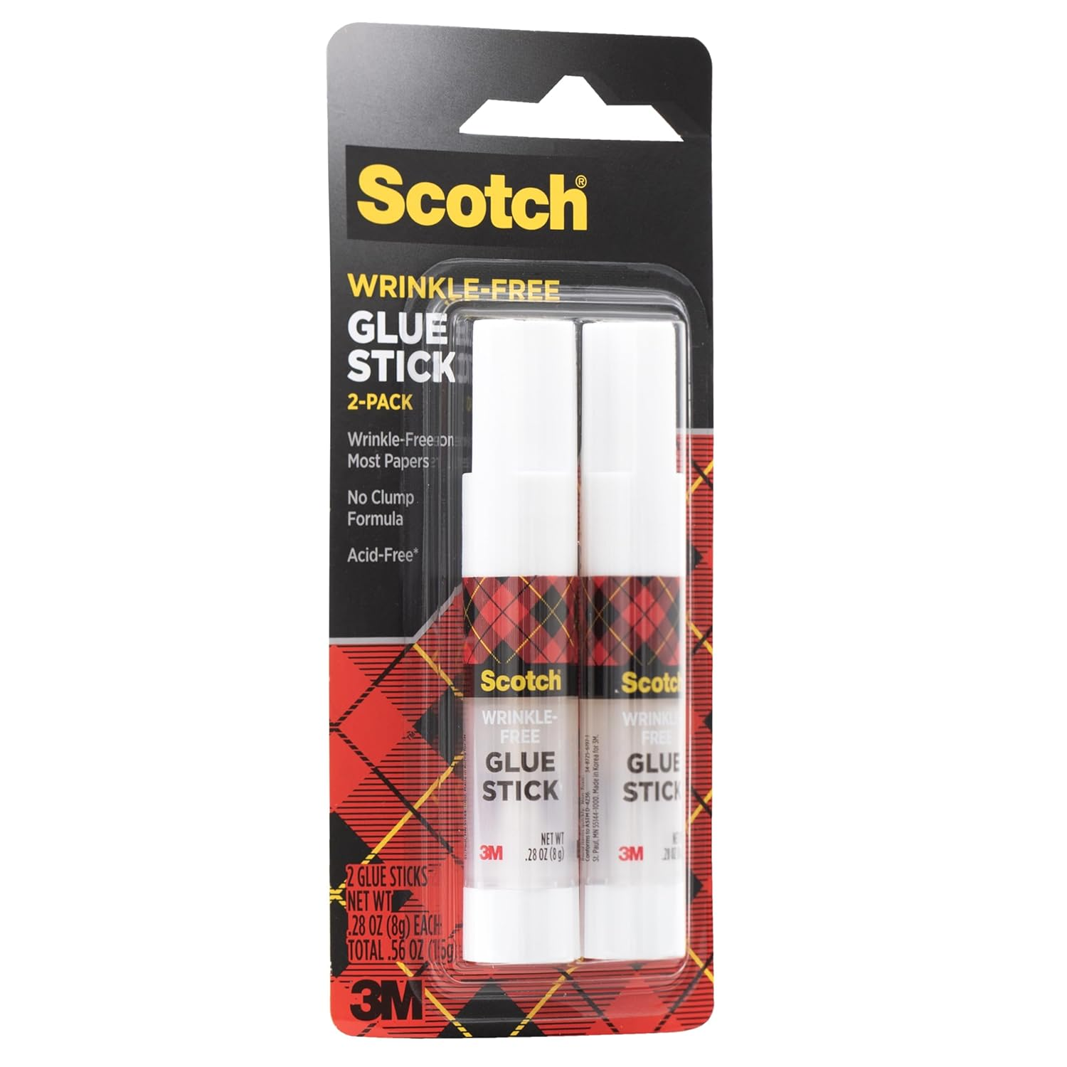 Scotch Wrinkle-Free Glue Stick 2/Pkg-.27Oz image number 1