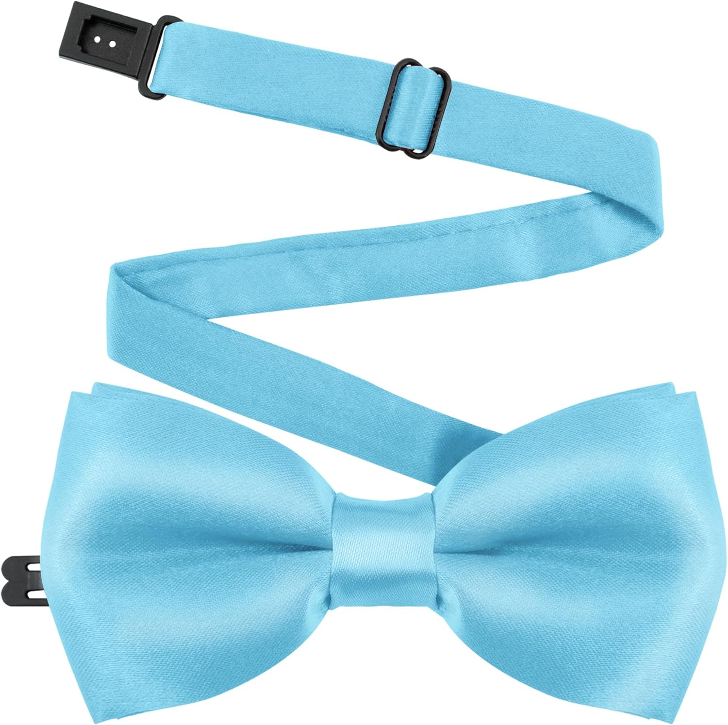 Adjustable Kids Bow Tie Pre-Tied Bowtie Classic Solid Color Children Bow Tie Neck Bowtie for Kids Wedding Party Photo