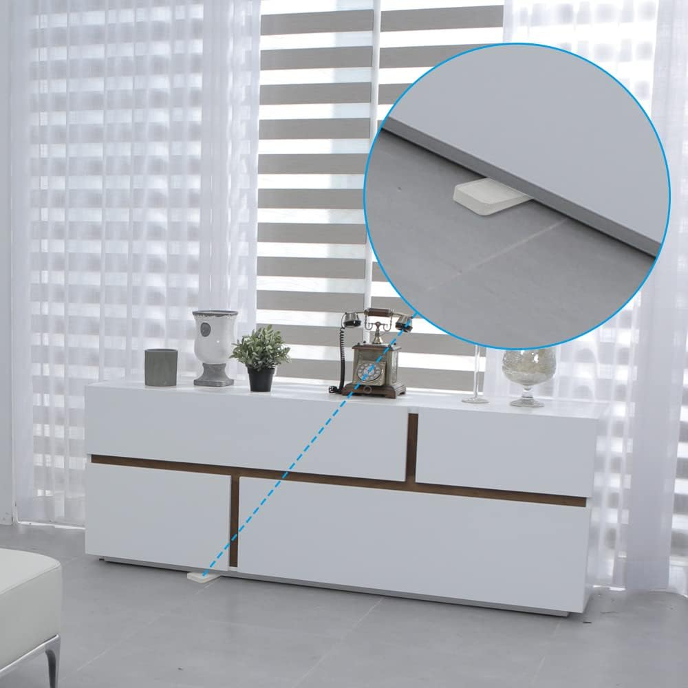 Modixun 16Pcs Soft Clear Furniture Leveling Wedges, Heavy-Duty Rubber Table Shims, Non-Slip Stackable Leveling Shims for Bed, Toilet, Desk, 0.19In /5Mm Height image number 6