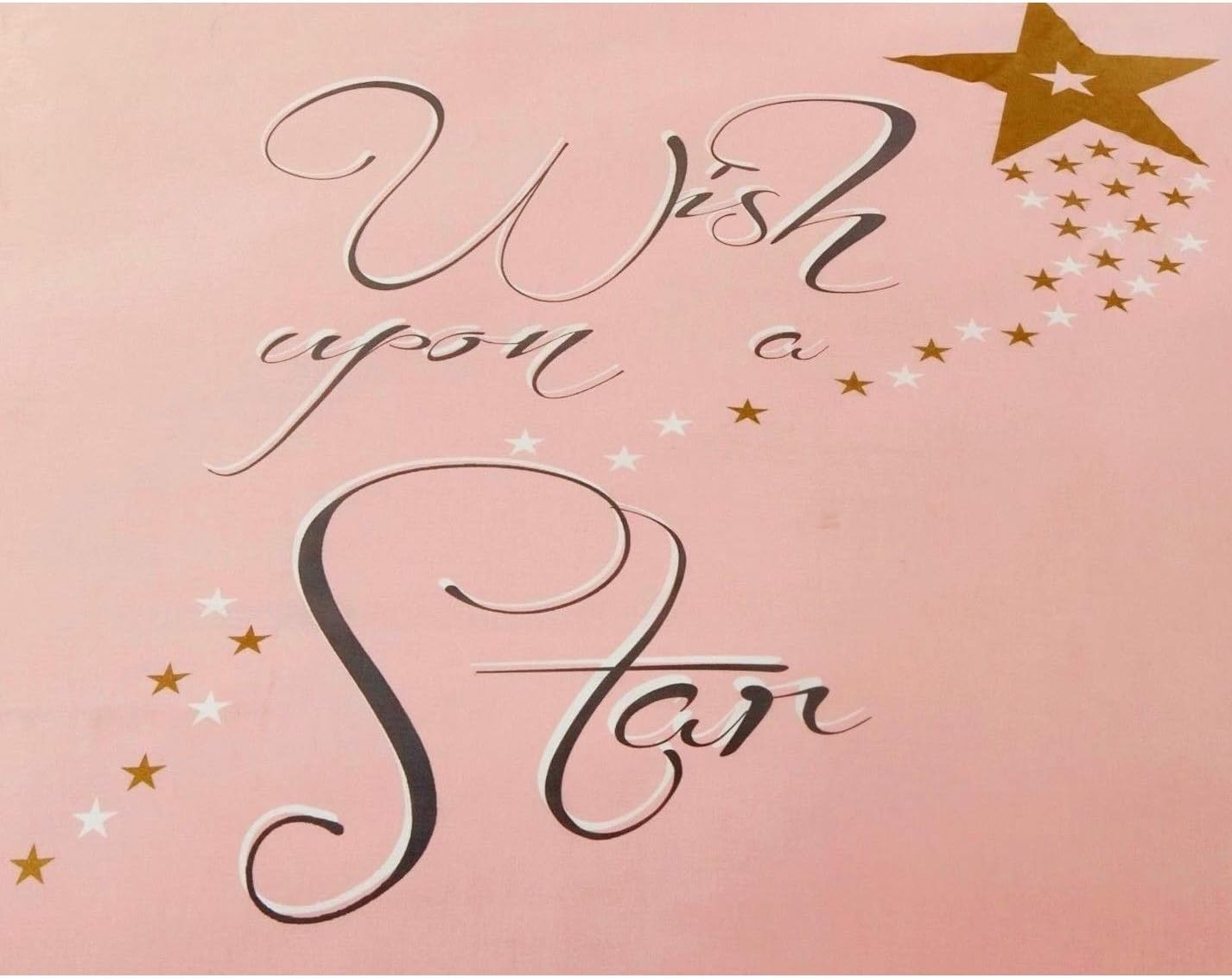 Rapport Home Wish upon a Star Pink Double Bedding Set - Pink Double Duvet Cover Set