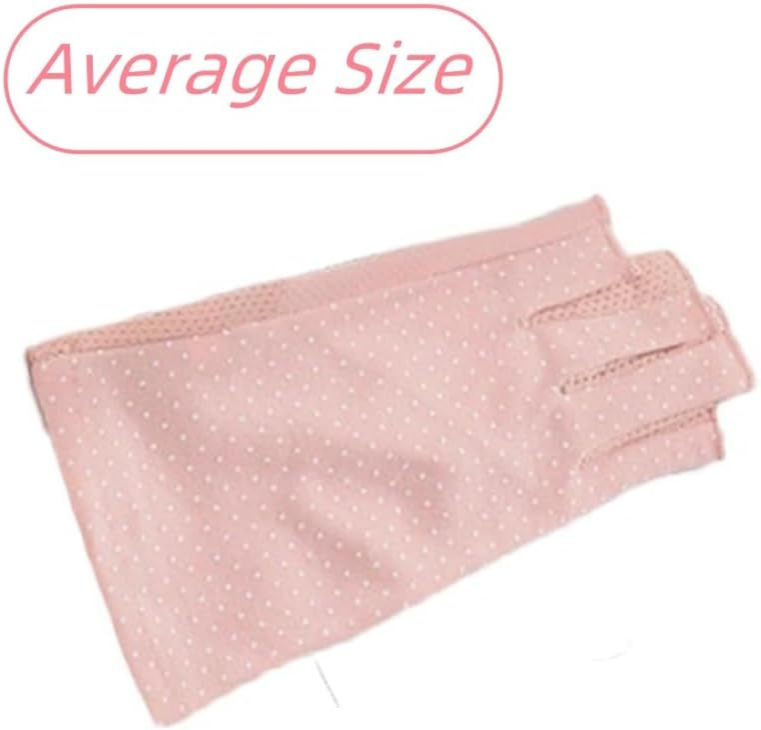 GYWHOOFT Fingerless Gloves Non,Protection Driving Gloves Women Thin Fingerless Sunblock Gloves Short and No-Slip for Driving Riding Fishing Golfing Outdoor Activities Favors
