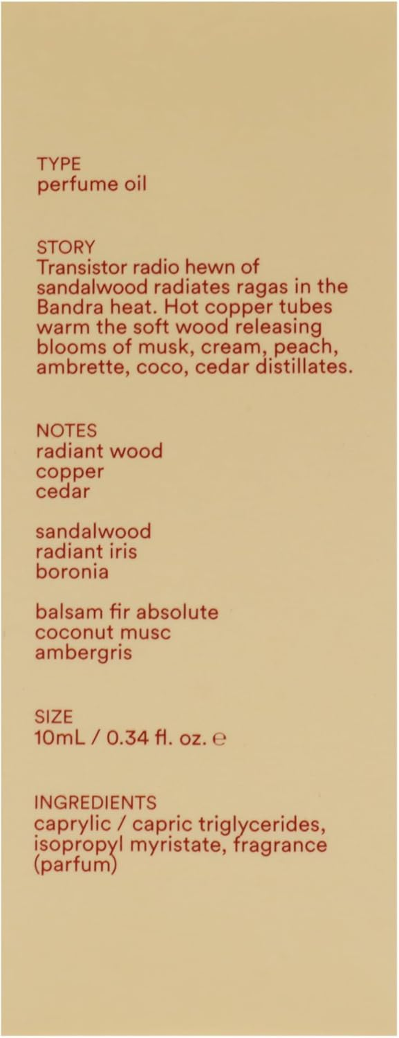 Radio Bombay Pocket Perfume by DS & Durga for Unisex - 0.3 Oz Perfume Oil (Mini) image number 3