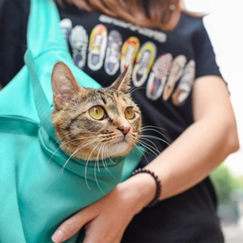 1Pc Anti-Scratching Cat Carrier Pouch Bag Nail Trimming, Cat Carrier Pouch Bag Tote Design anti Scratching for Claw Care Nail Trimming image number 4