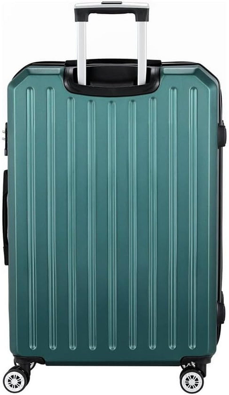 Wanderlite 28" 75Cm Luggage Trolley Travel Suitcase Carry on Storage TSA Hardshell Atrovirens image number 1
