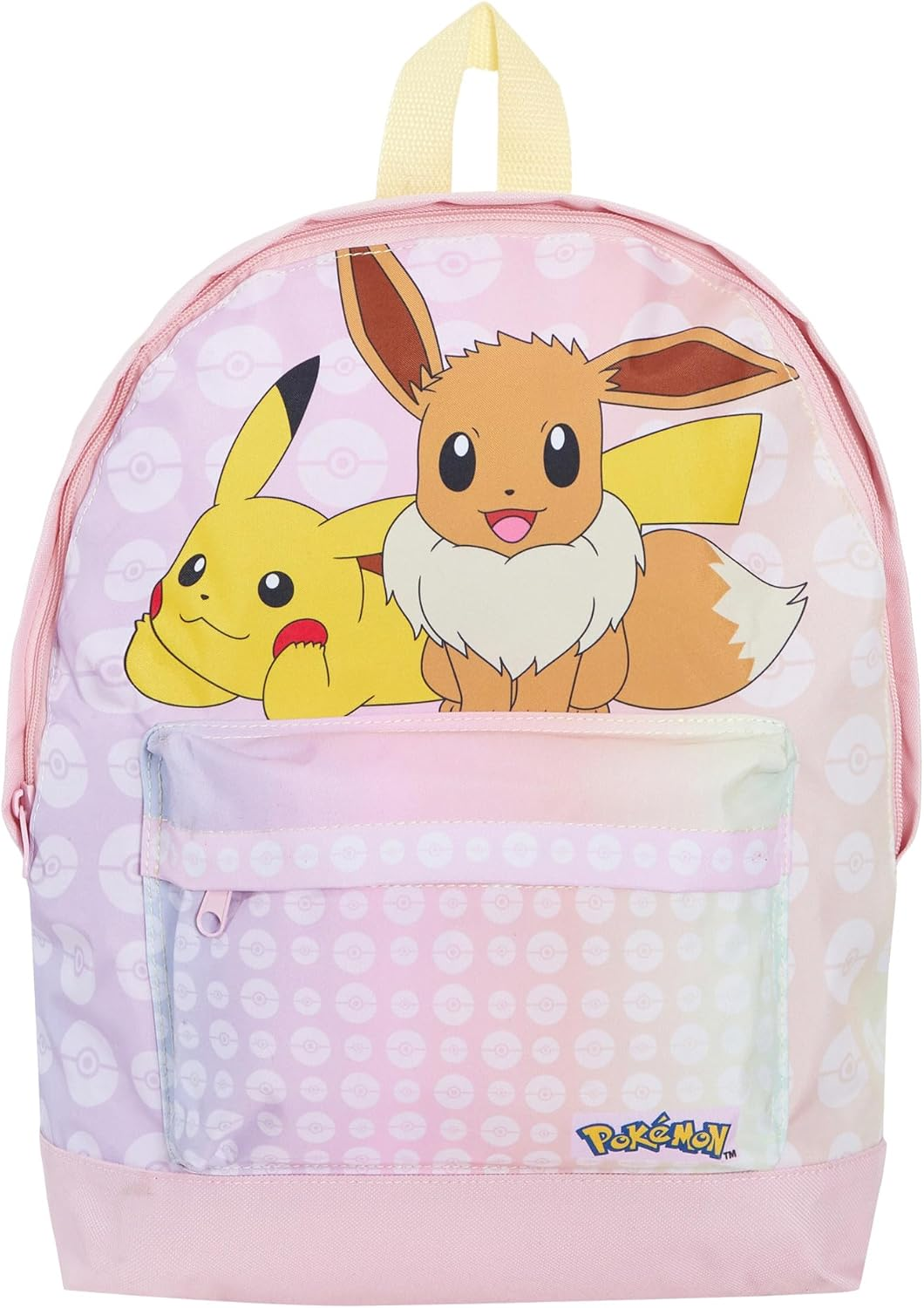 Girls Pokemon Backpack + Lunch Bag + Pencil Case 3 Piece Pikachu & Eevee College School Bag Set image number 1