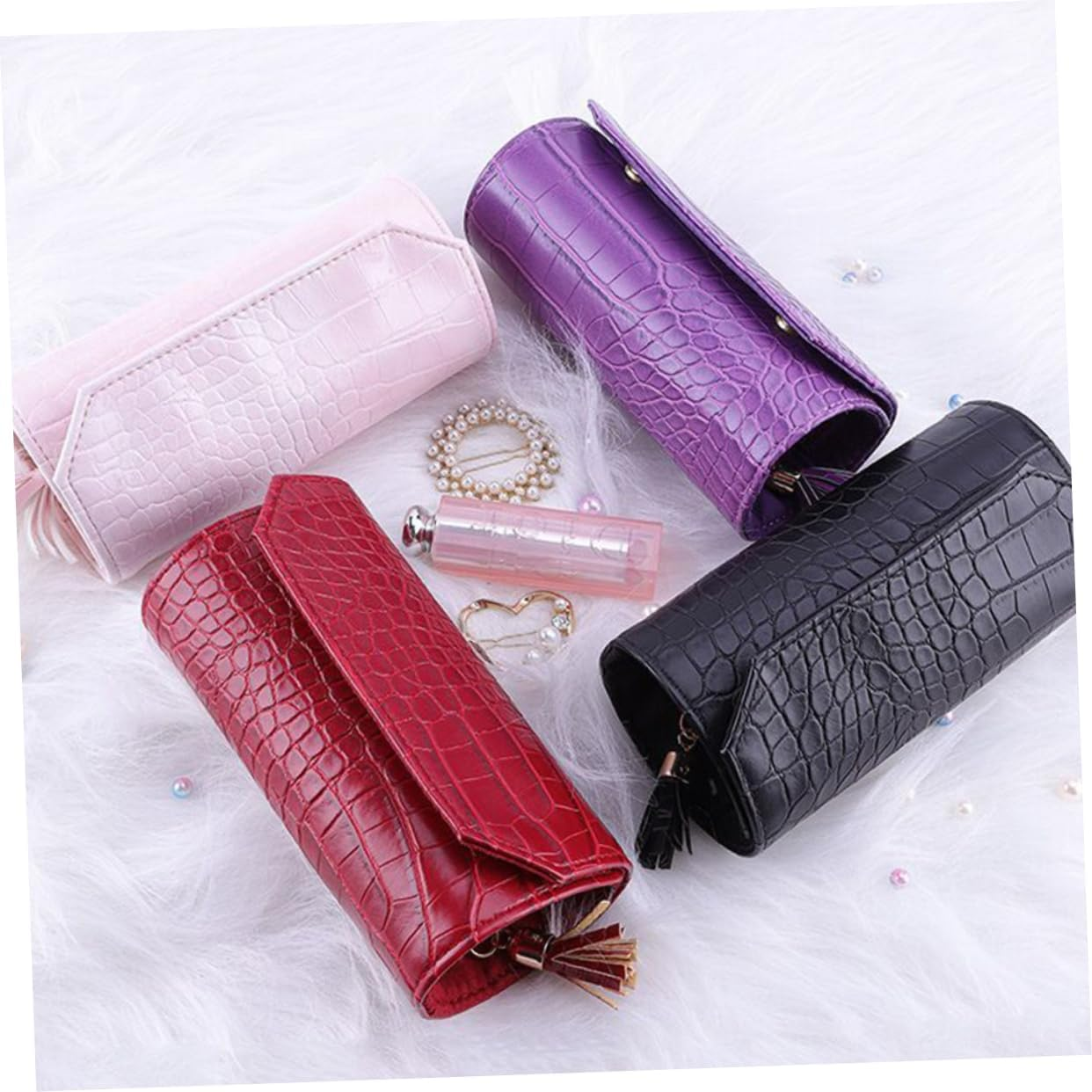 SAFIGLE 3Pcs Portable Jewelry Storage Case Organizer for Jewelry Useful Travel Box Container Case for Ring Travel Box image number 6