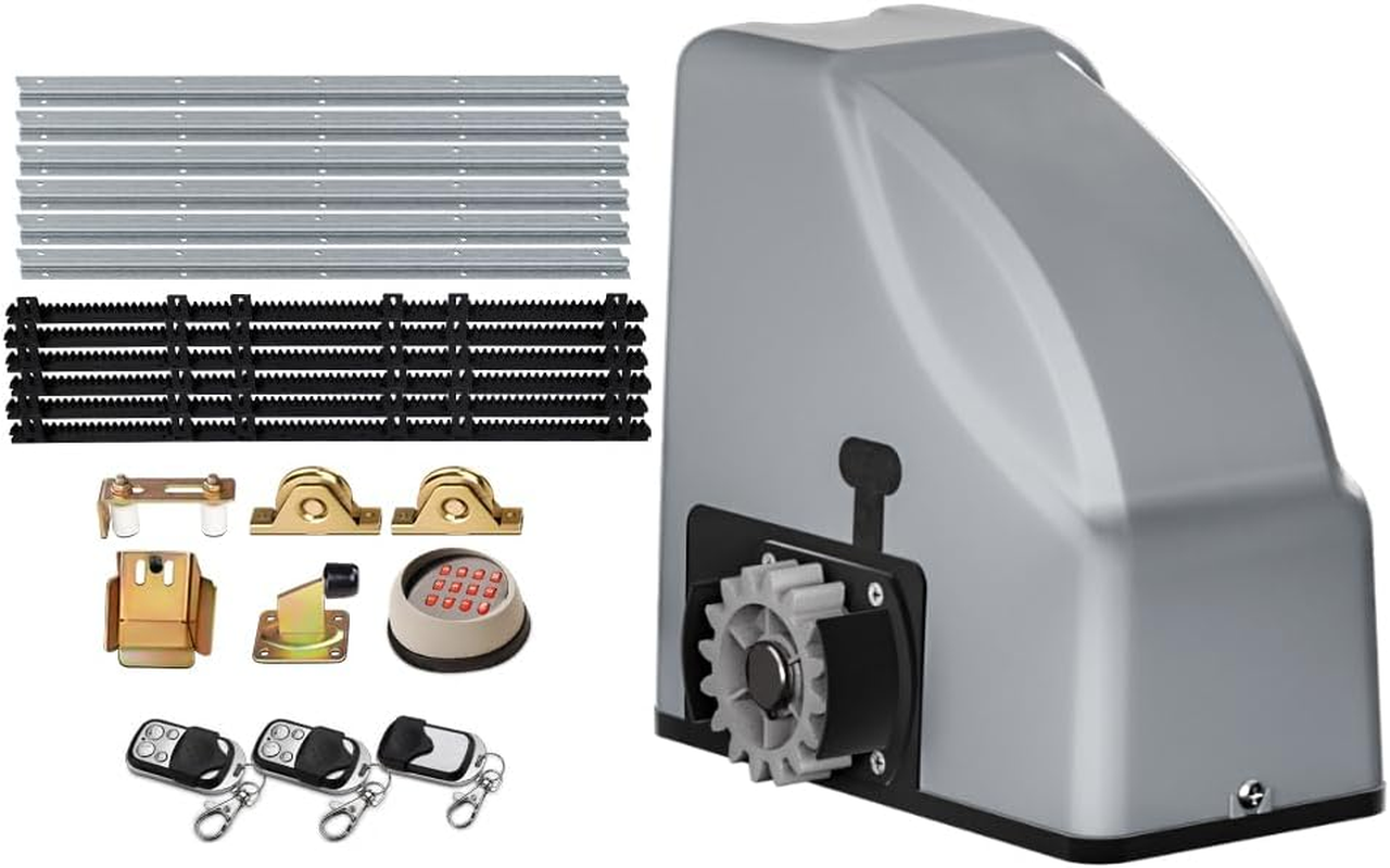 Electric Sliding Gate Opener 800KG Auto Remote Hardware Kit Rail 6M image number 5