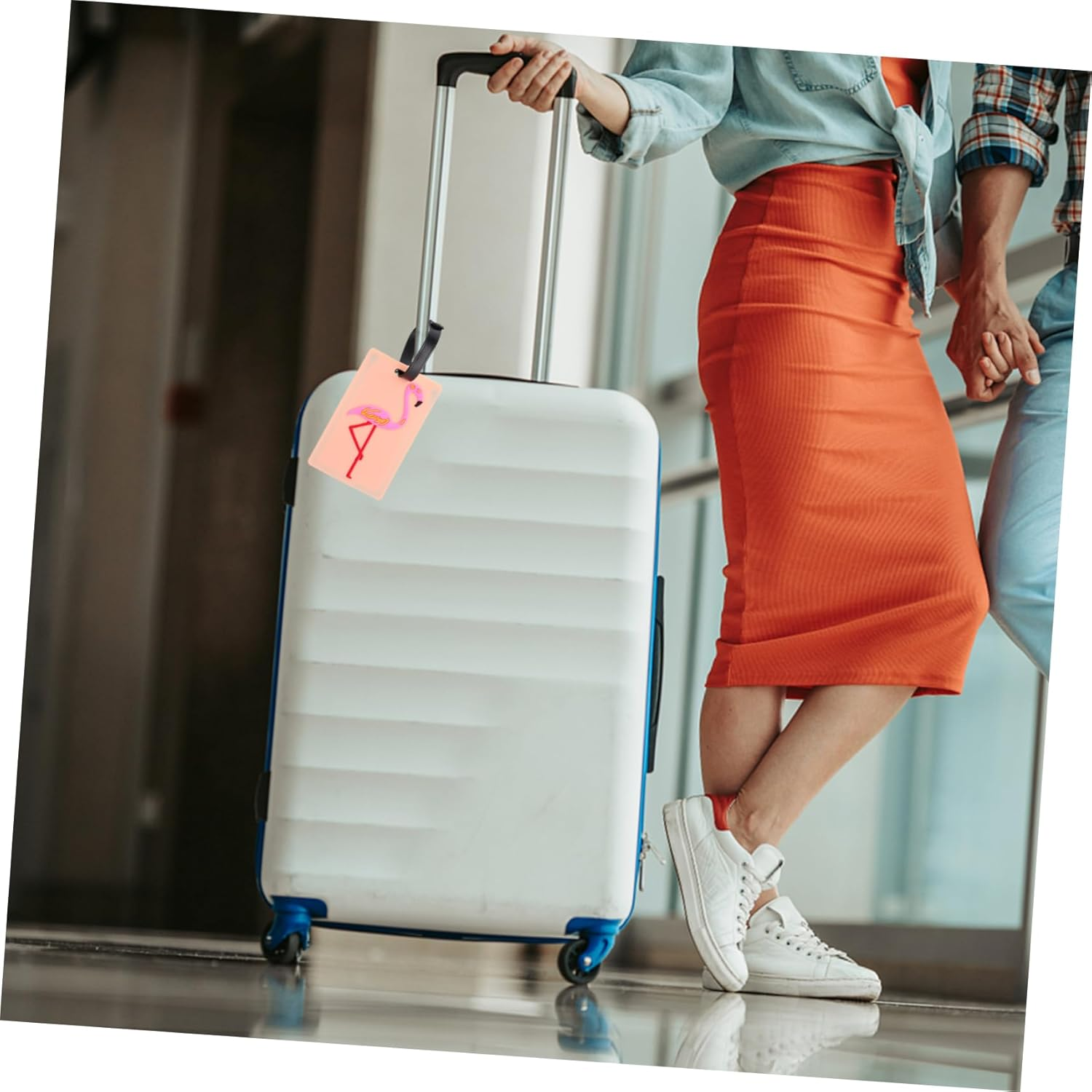 SHERCHPRY 5Pcs Creative Luggage Tags Set Soft Tags Strap Baggage Identify Labels for Travel Unique Design for Easy Luggage Identification image number 4