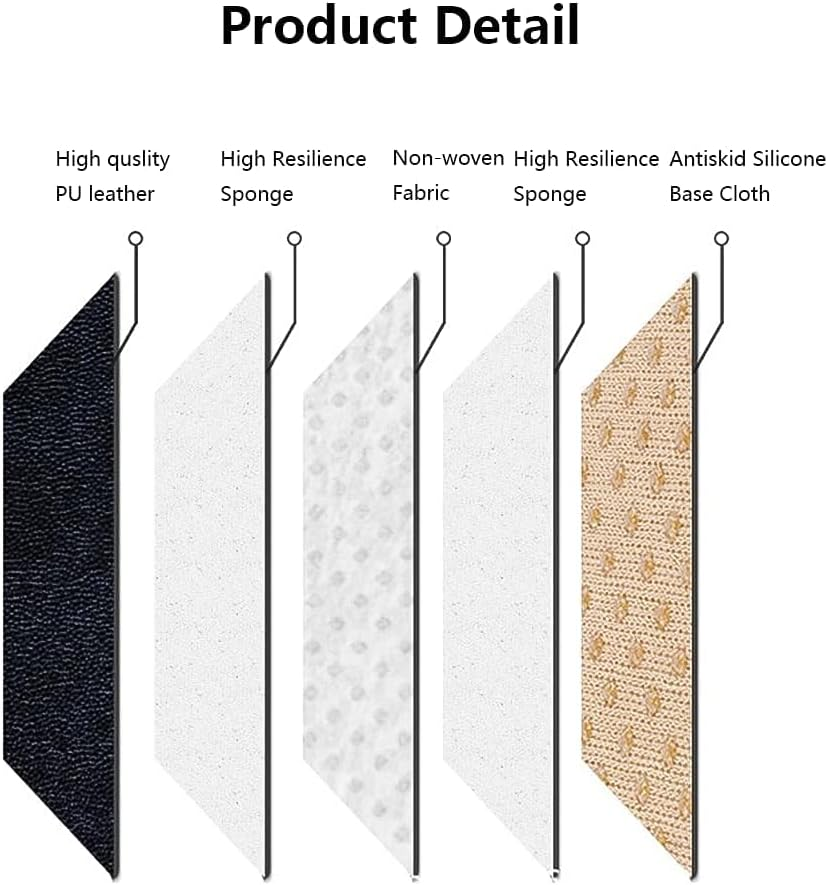 2 Pack Car Seat Cover PU Leather, Car Seat Protector for Front Seat Bottom with Storage Pocket, Anti-Slip Soft Car Seat Cushion for Driving, Car Seat Cover Front 2Pcs, Universal Fit 90% of Cars,Black image number 3