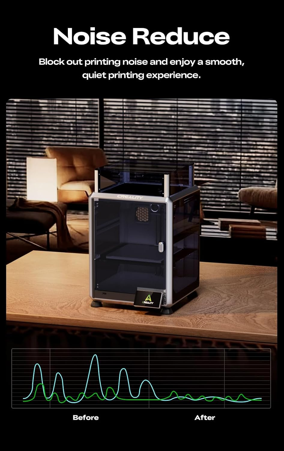 Creality Official K1 SE Enclosure, Transparent Constant Temperature Dustproof Tent with Noise Reduction for Creality K1 SE 3D Printer image number 4