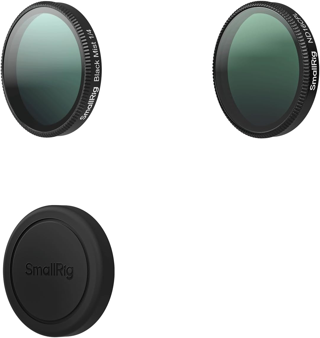 Smallrig Filter Kit for DJI Osmo Action 6, ND16/CPL & 1/4 Black Mist Filter Kit with Silicone Cover, Snap-On Mount, No Need to Remove Lens, Action Camera Accessories for Video Photography-5896 image number 4