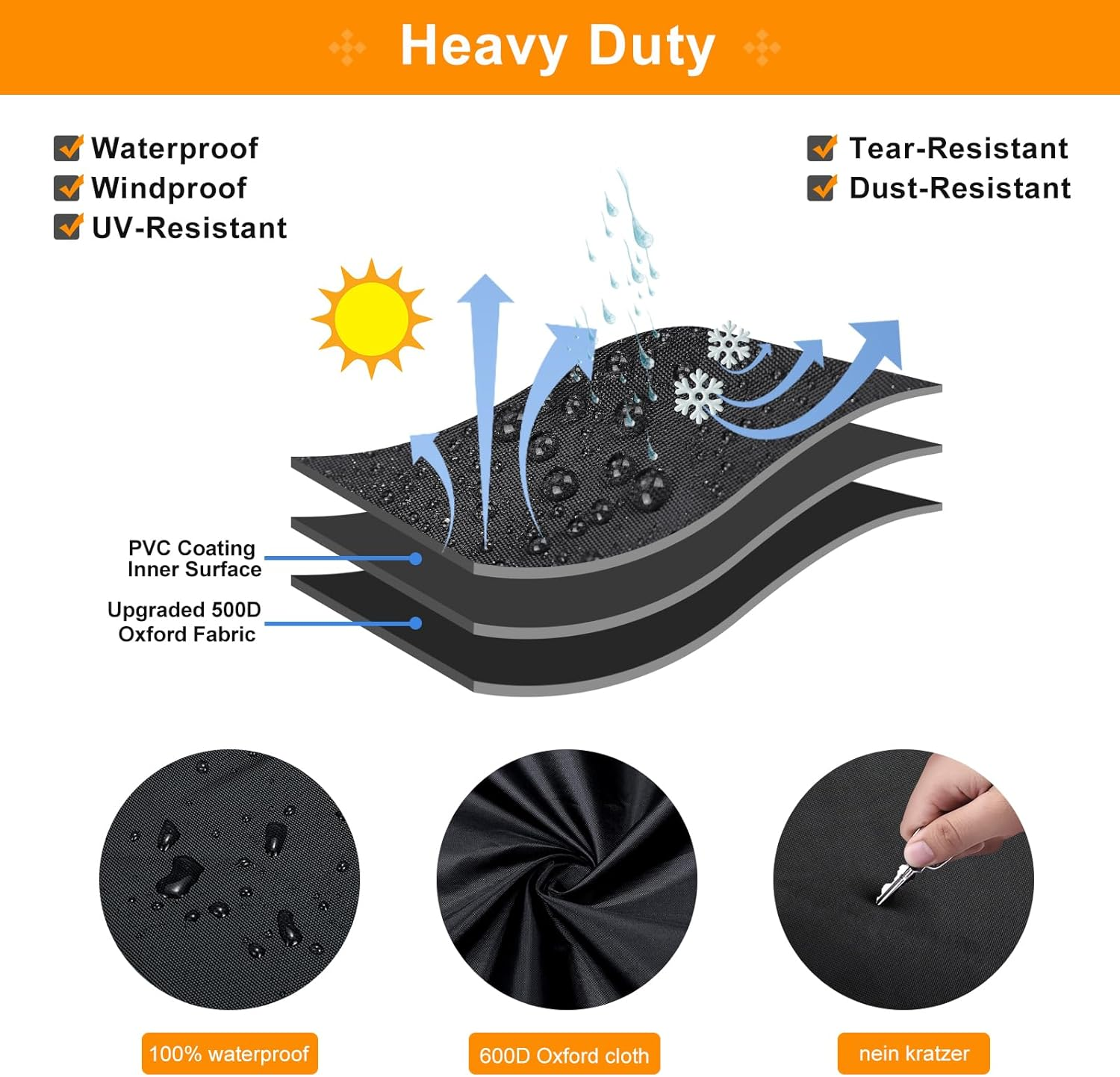 Ninja Woodfire OO101 Series Outdoor Oven Cover on Its Stand Pizza Oven Cover with Bottom Fixing Strap Weather Resistant Pizza Oven Accessories Black image number 2