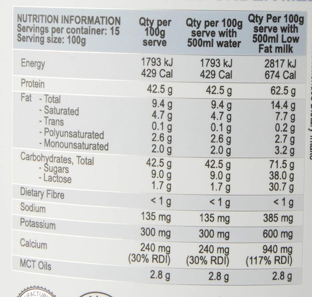International Protein Extreme Mass Strawberry Flavour Weight Gainer Protein Powder 1.5 Kg image number 6