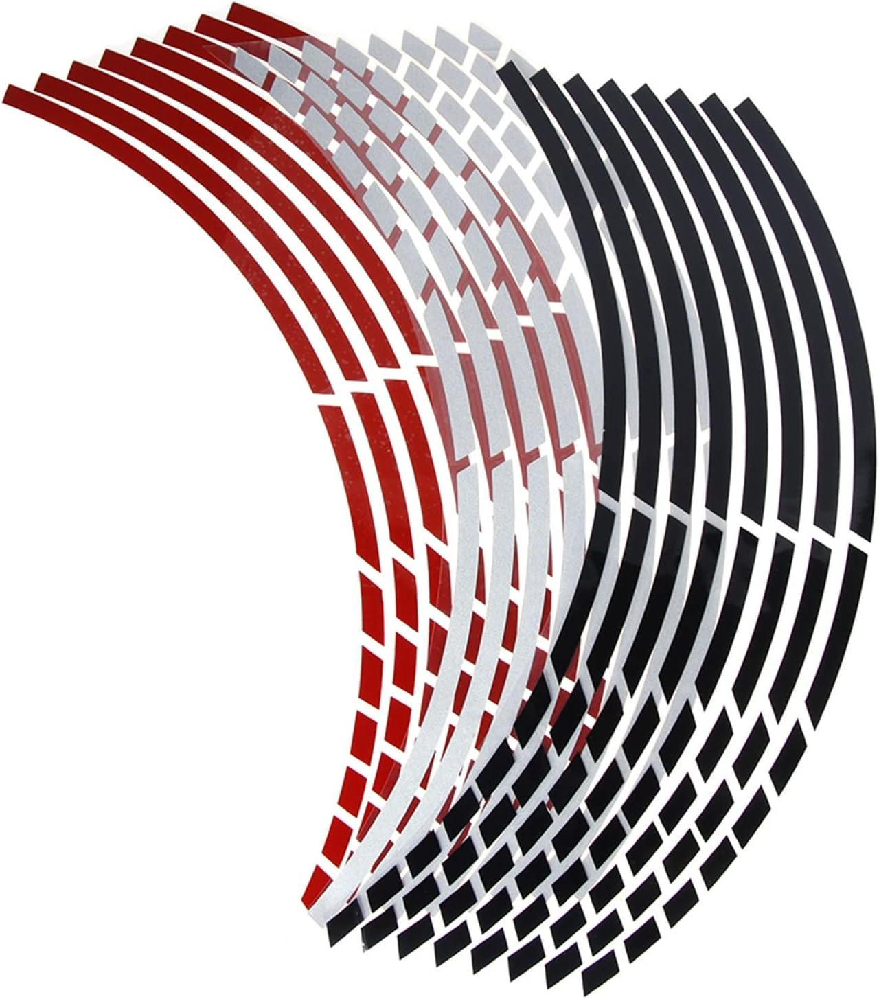 Stickers Covers for 14-Inch Wheels Strips Motorcycle Wheel Tire Stickers Car Reflective Rim Tape Motorbike Bicycle Auto Decals image number 1