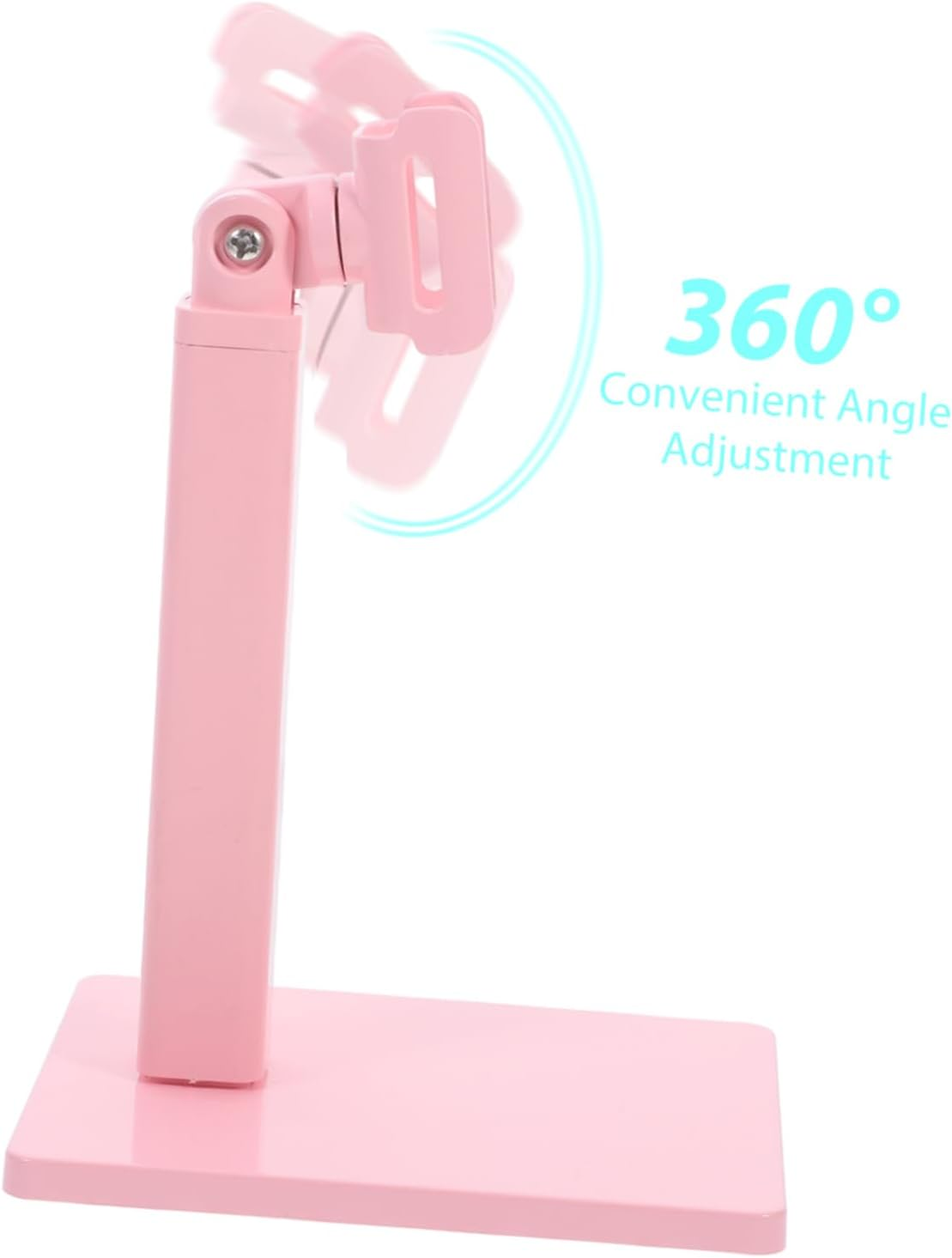 LOORGVEL Portable 360-Degree Rotating Nail Lamp Stand Pink Nail Polish Dryer Holder for Art Supplies Compatible Manicure Gel and Polish for Home or Salon Use image number 5