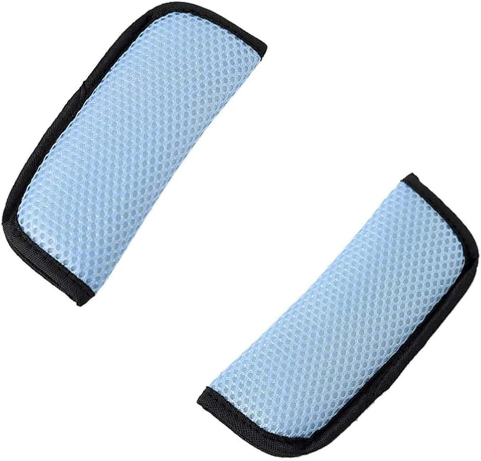 Car Seat Belt Pad Cover,1 Pair Blue Universal Car Seat Belt Pads Cover for a More Comfortable Driving, Seat Belt Shoulder Strap Covers Harness Pad for Car Interior Accessories image number 2