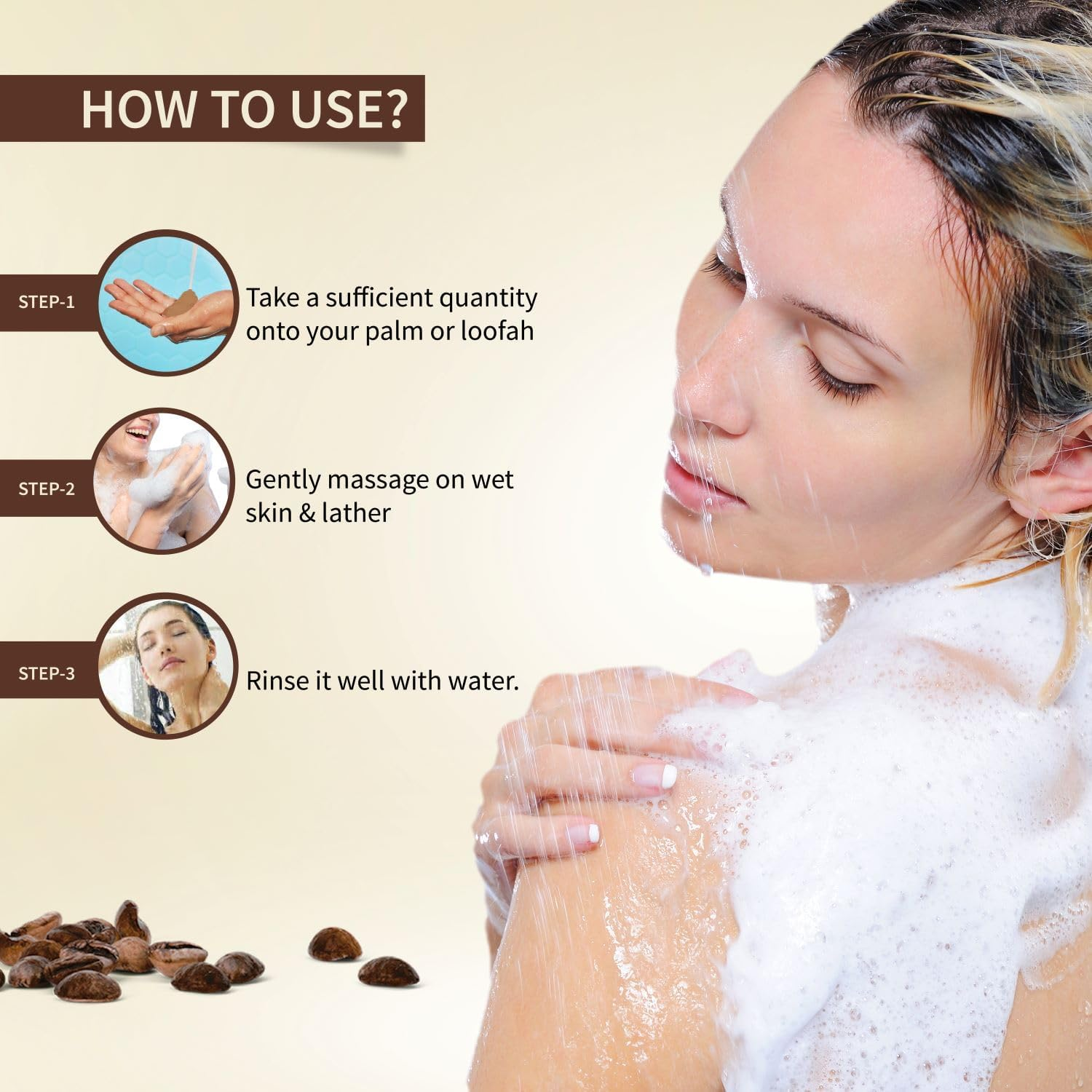 Ayouthveda Royal Bath Body Wash with Rich Blend of Replenishing Oils, Botanical Extracts & Nourishing Juice-300 Ml (Pack of 1) image number 5