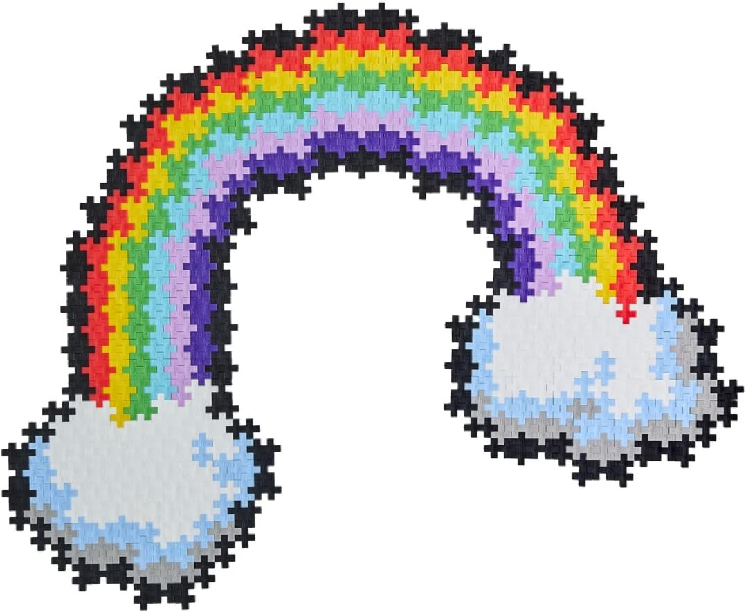Plus-Plus Puzzle by Number Rainbow Building Block 500-Pieces Set image number 6