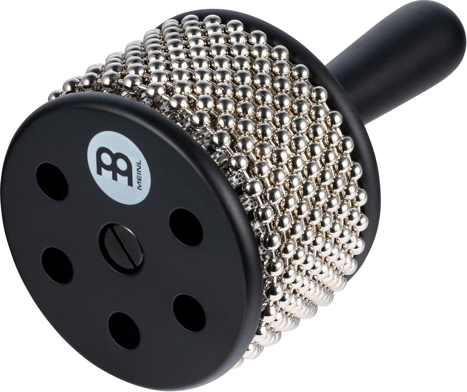 Meinl Percussion Turbo Cabasa Instrument with Sound Ports for Extra Projection and Stainless Steel Cylinder, , Small (CA5BK-S)