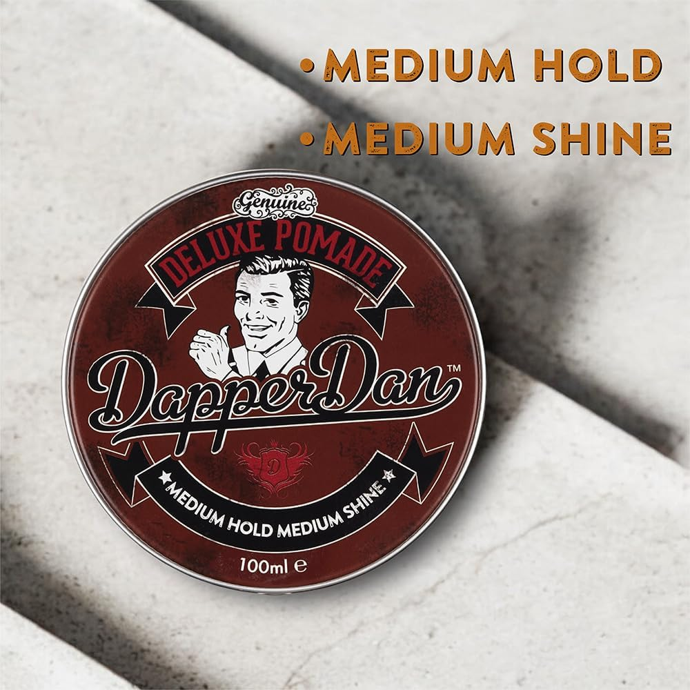DAPPER DAN MEDIUM HOLD MEDIUM SHINE DELUXE POMADE 100ML image number 2