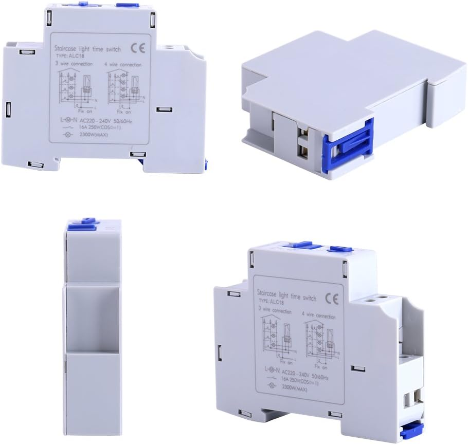 Staircase Light Timer Switch, Corridor Mechanical Timer Relay, AC 220-240V 16A Timer Switch for Corridor Lighting image number 6