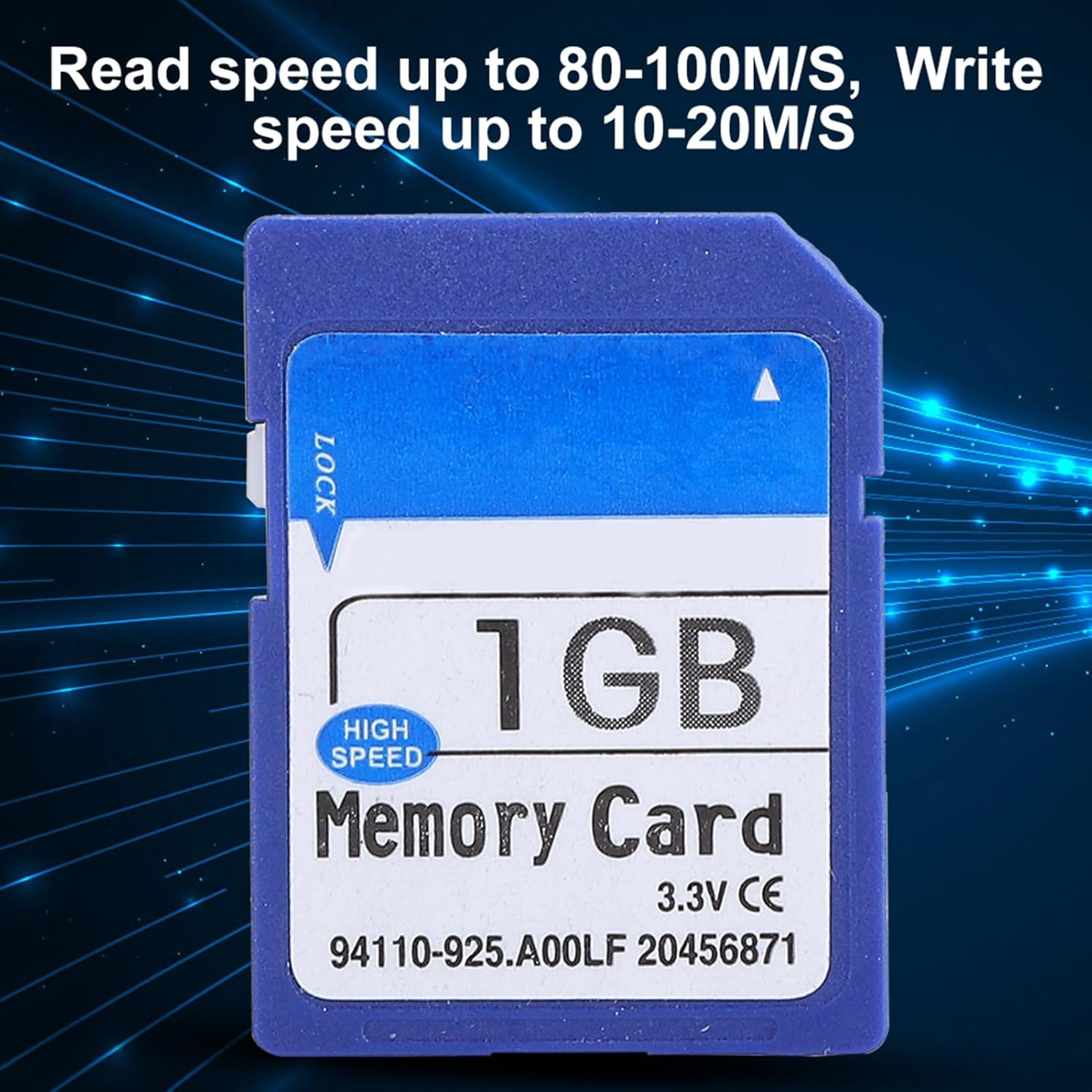 SD Card, Flash Memory Card Secure Digital Memory Cards Data Storage Fast Read Speed 90Mb/S for Cameras SLR Music Photos Storage(1Gb) image number 3