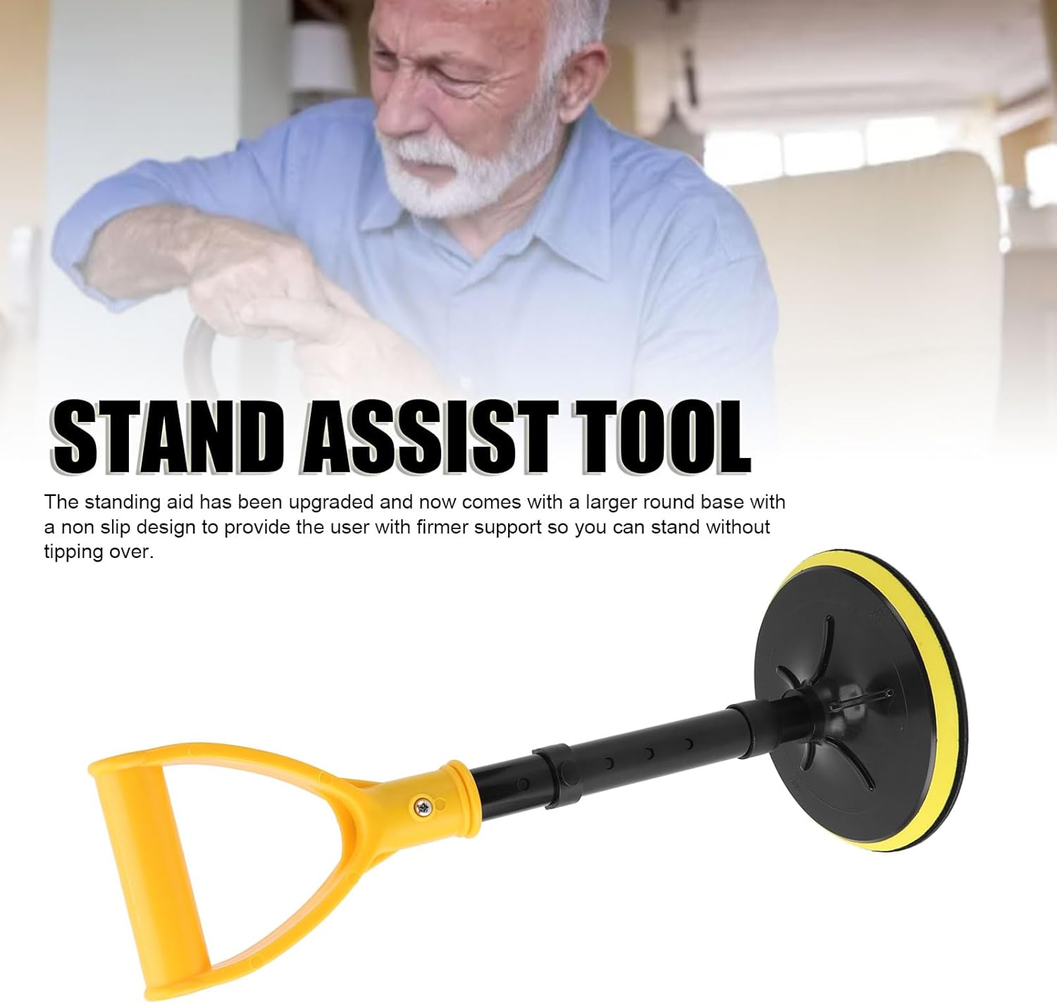 Mobility Aids Tool Help Seniors Get up from Floor Ground, Adjustable Standing Assist Supports Equipment, Stand Assist Mobility Tool Elderly Lift Assist Devices for Old People
