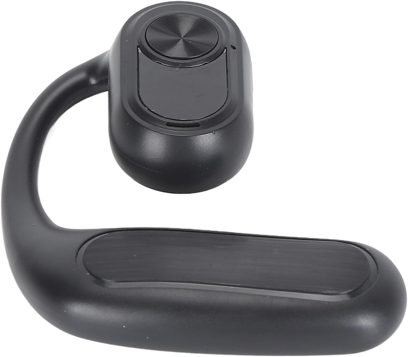 Generic Single Ear Headset, Single Open Ear Headphones Noise Cancelling Type C Interface Calling for Hiking (Beige)