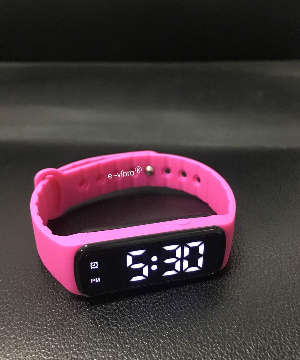 Potty Training Watch - Silent Vibrating Alarm Watch with Countdown Timer (Rose Red) image number 3