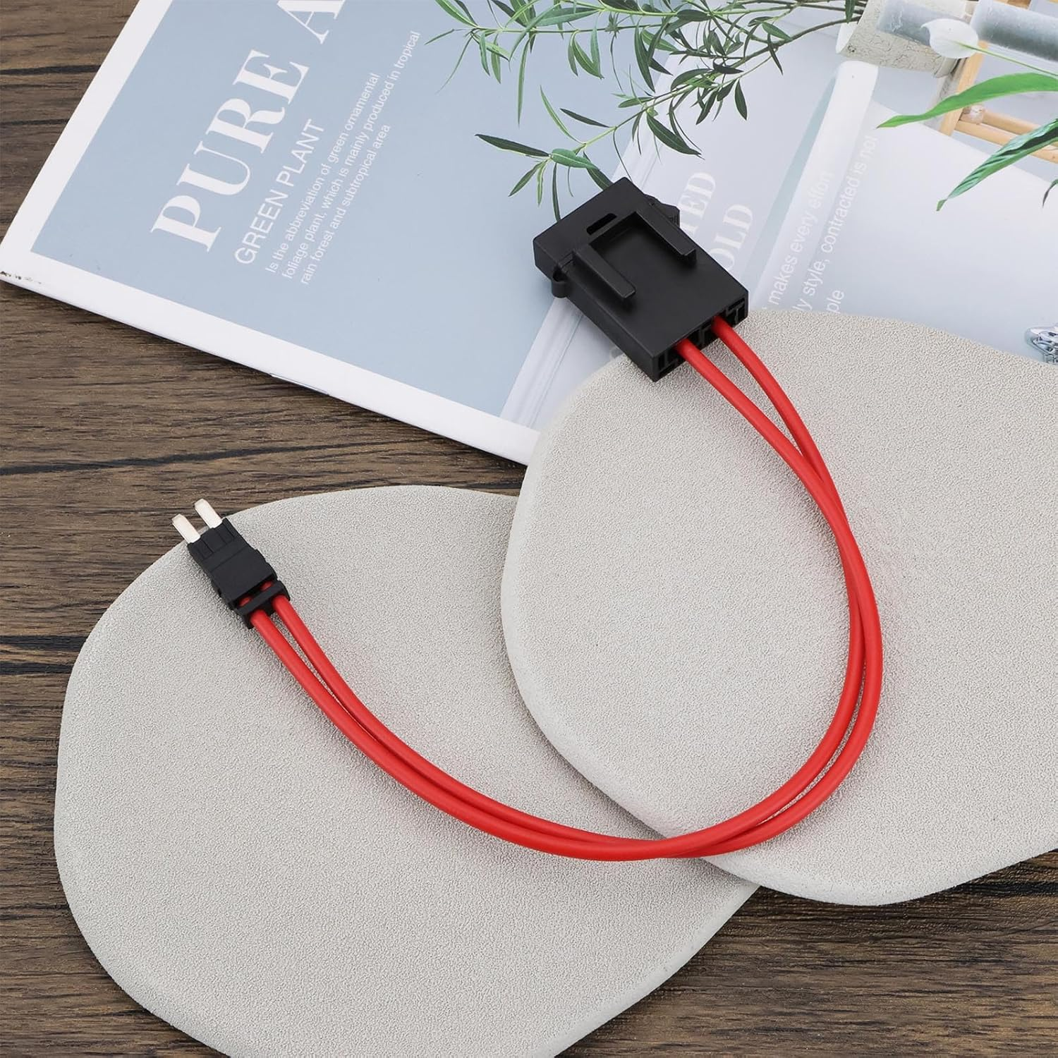 Be in Your Mind 2Pcs 32V 5A Micro 2 Fuse Holder Extension Wire 16WAG Car Modification Acc Fuse Box Power Socket Extension for Car Auto Fuse Connector image number 2