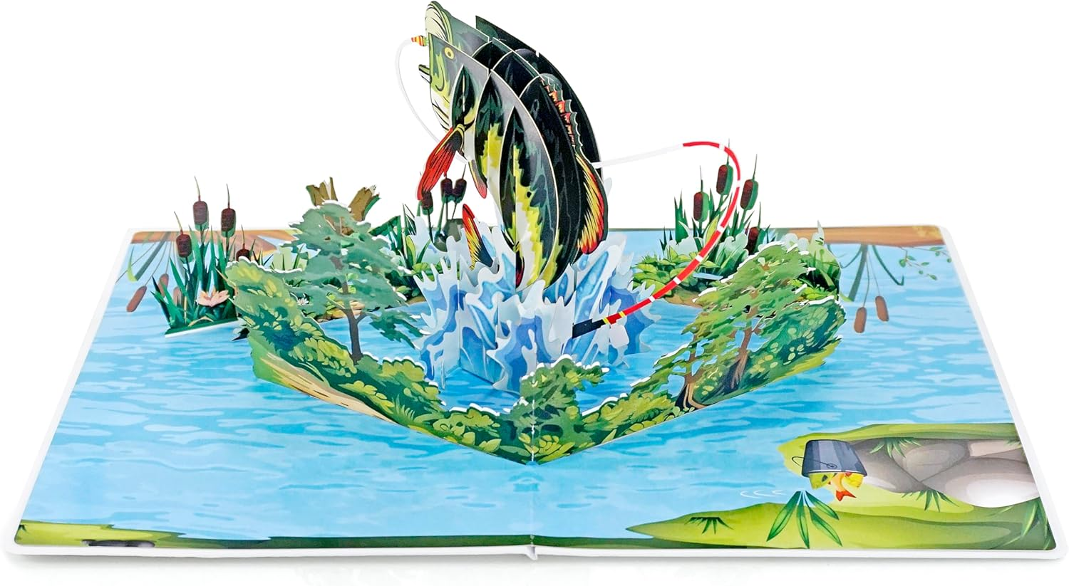 CUTPOPUP Fishing Birthday Card Pop Up, Fathers Day, 3D Popup Greeting Card, Birthday Card for Men, Husband, Dad, Granpa, Stepfather, Son (Fishing) SD197AU1520 - Camping image number 7