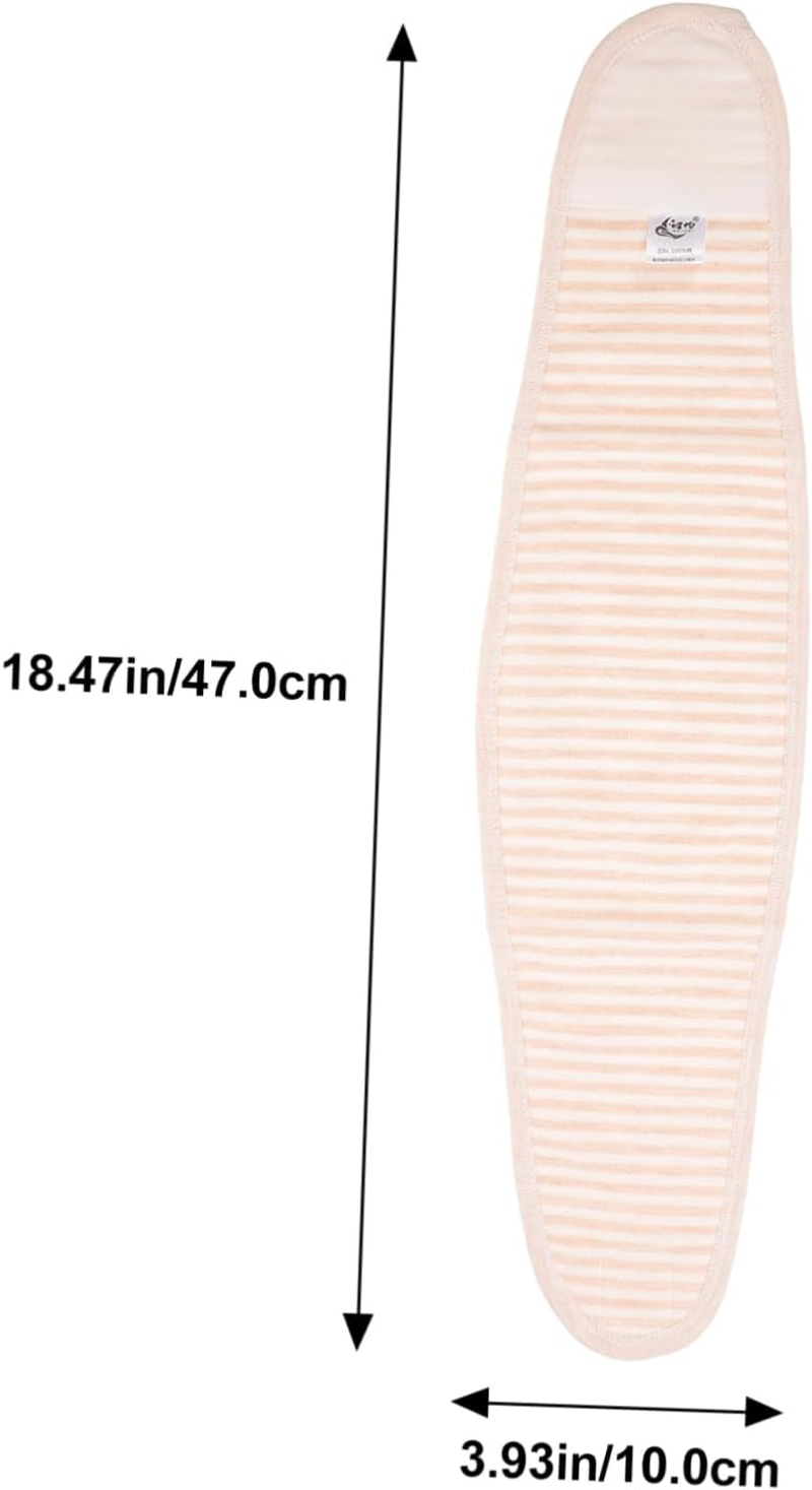 4Pcs Baby Belly Band Navel Belt for Newborns Beige Infant Umbilical Band Soft Breathable Wrap for Infant Care and Protection image number 5