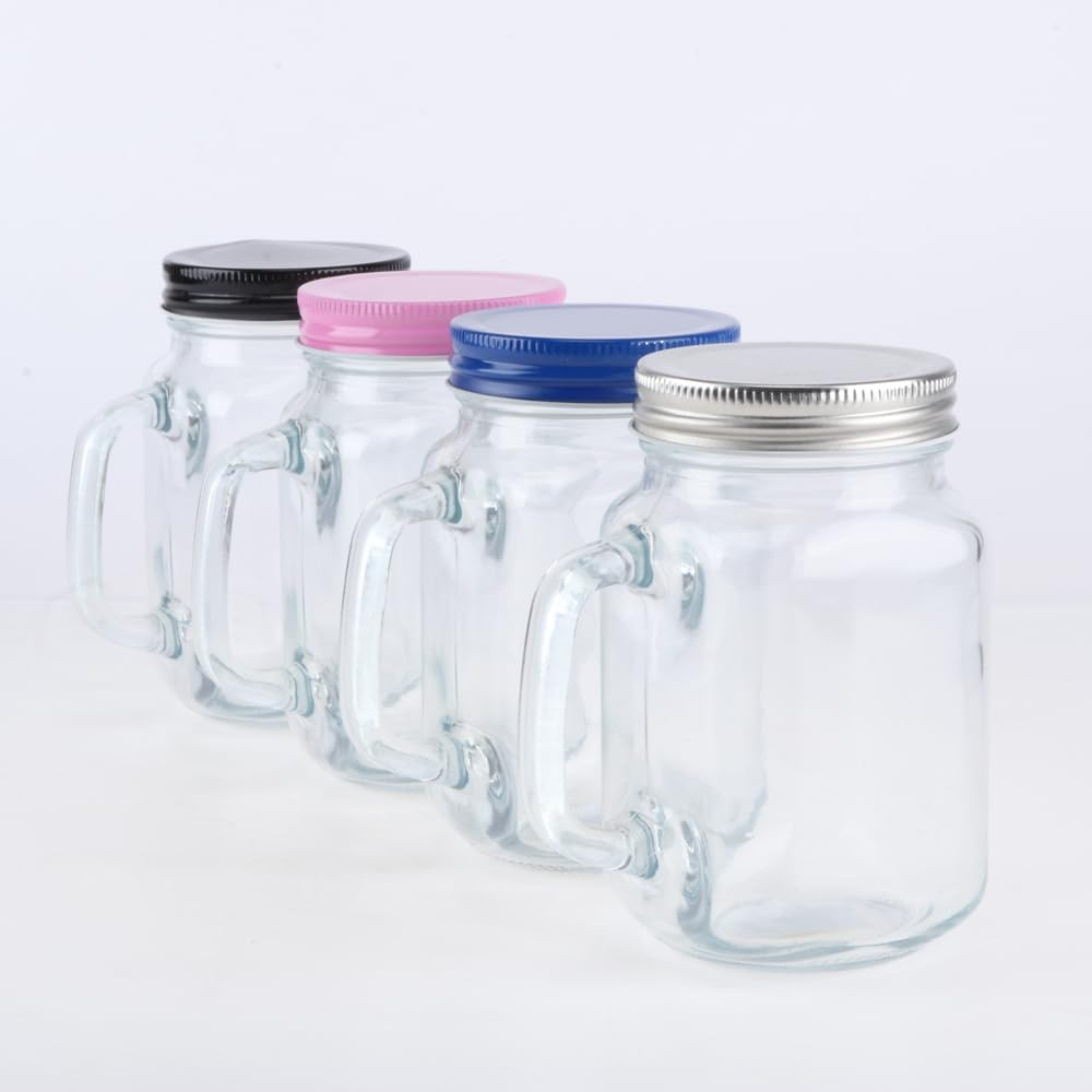 Homemaster Mason Jar with Lid, 450 Ml Capacity image number 1
