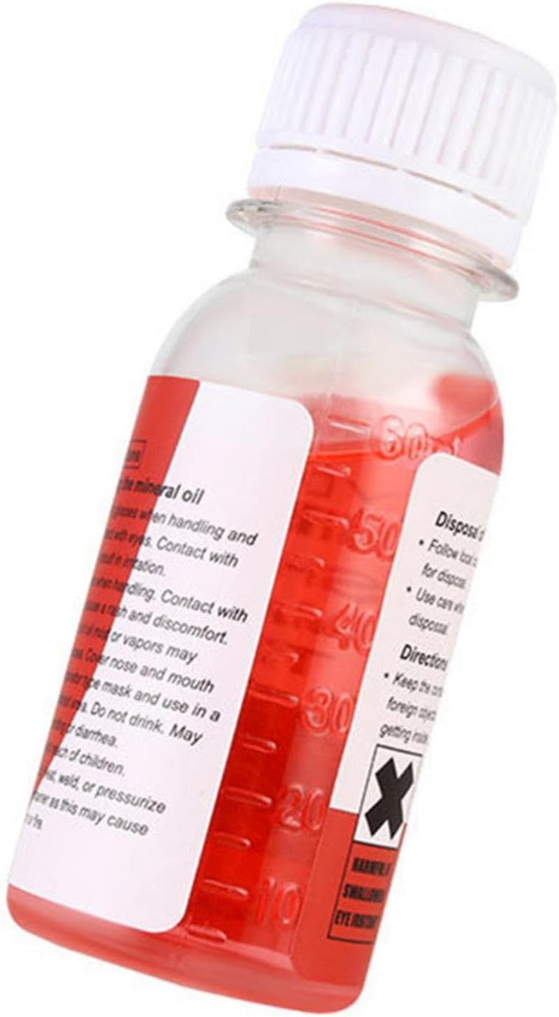 Hydraulic Mineral Oil,60Ml Disc Brake Mineral Liquid - Repair Tool Accessories, Disc Brake Lubricant for Disc Brake System - Yellow Dot Oil: Suitable For Avid Quick Coupling O image number 4