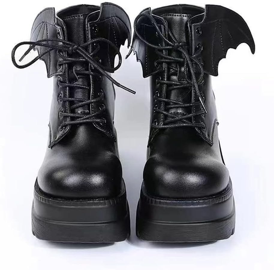 Ulalaza Frauen Mary Jane Kleid Pumps Lolita Schuhe S&uuml;&szlig;e Plattform Gothic Double Kn&ouml;chel Runde Runde Zehen -Absatz Uniform Pumps Schuhe Perfekt F&uuml;r Schulparty Business Work Dance Night Club image number 6