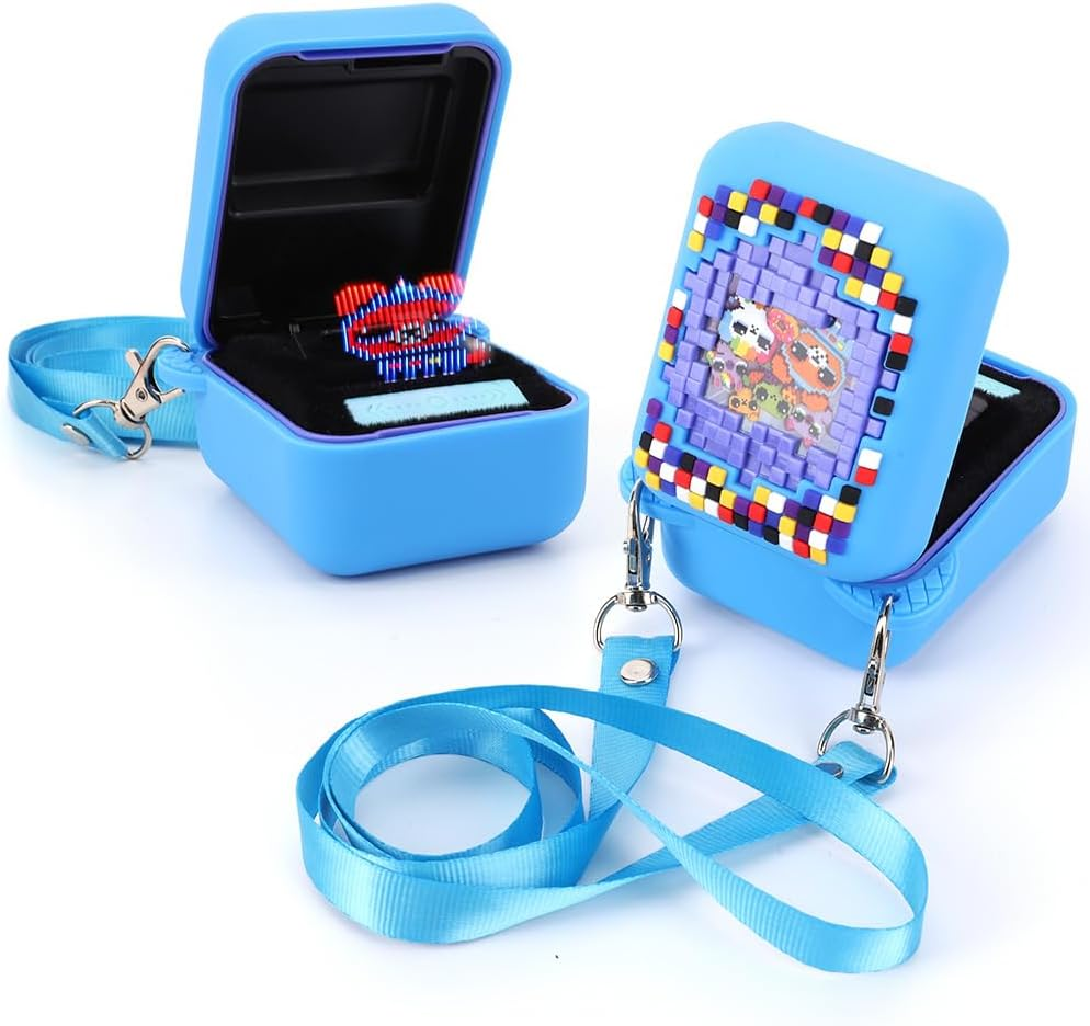 Silicone Cover Case for Bitzee Digital Pet Interactive Virtual Toy Protective Case anti Drop Protective Skin Sleeve Washable with Lanyard for Bitzee Digital Pet Interactive Virtual Toy