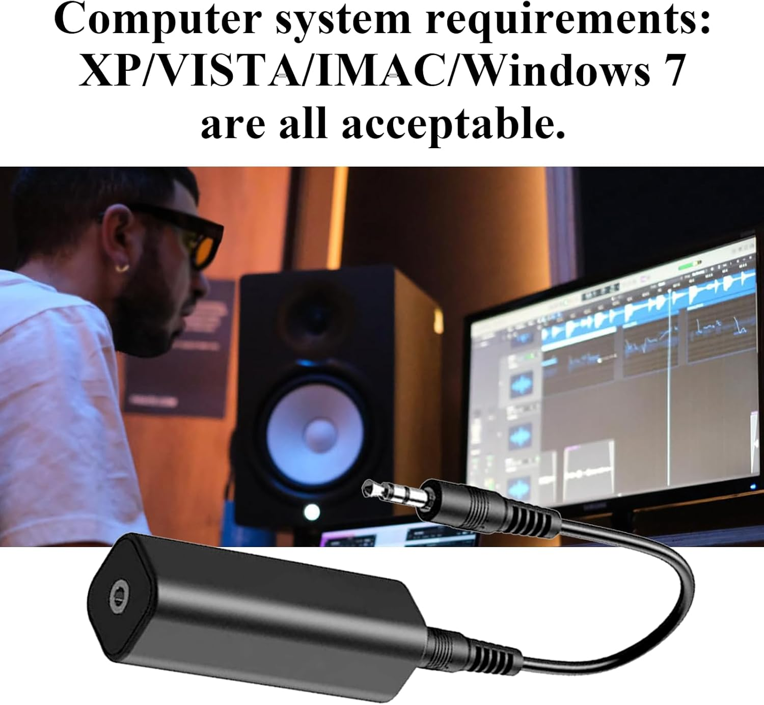 2Pc Ground Loop Noise Isolator for Car and Home Audio, 3.5Mm Plug, Compact Plug and Play Design for Drivers and Music Lovers image number 5