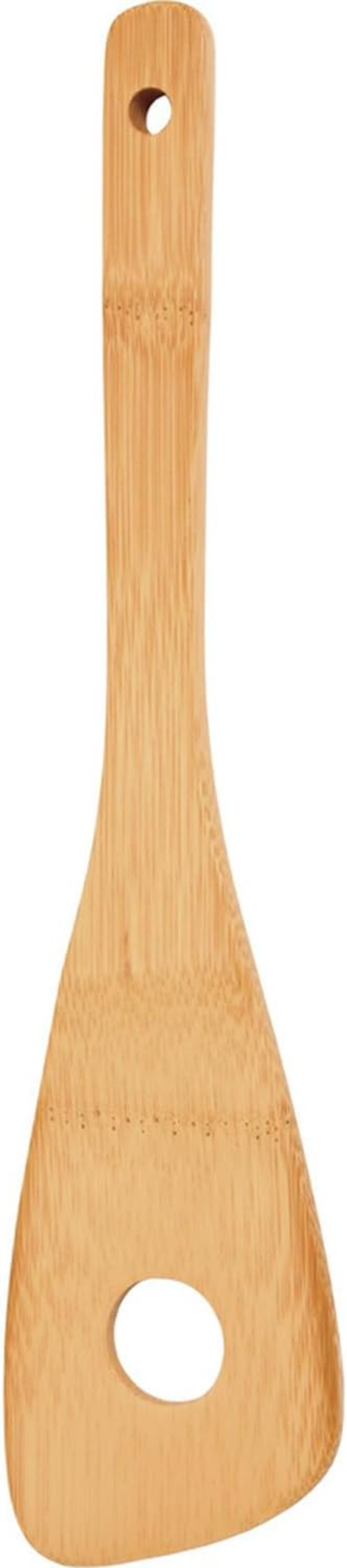 Daily Tools Perforated Cooking Spatula 11.8 Inches (30 Cm), Natural Bamboo Made in Japan, Brown image number 4